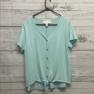 French Laundry Aqua Button-Down Shirt